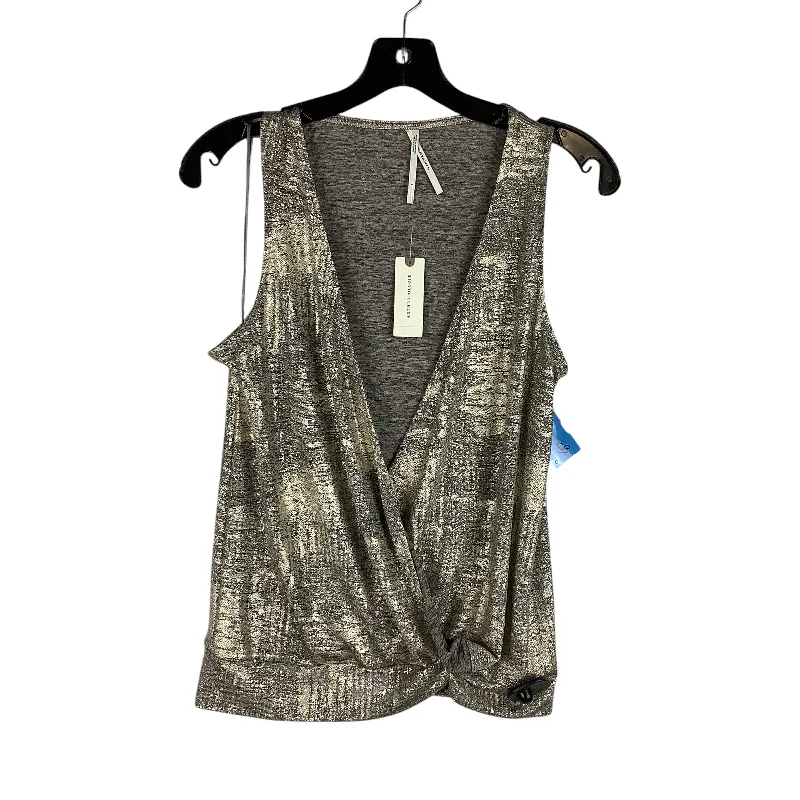 women's tops for those who want to add a bit of flair and personality to their looksTop Sleeveless By Anthropologie In Silver, Size: S