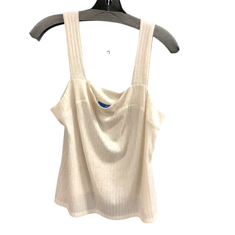 women's tops for those who love to shop for unique findsTop Sleeveless By Apt 9 In Cream, Size: L