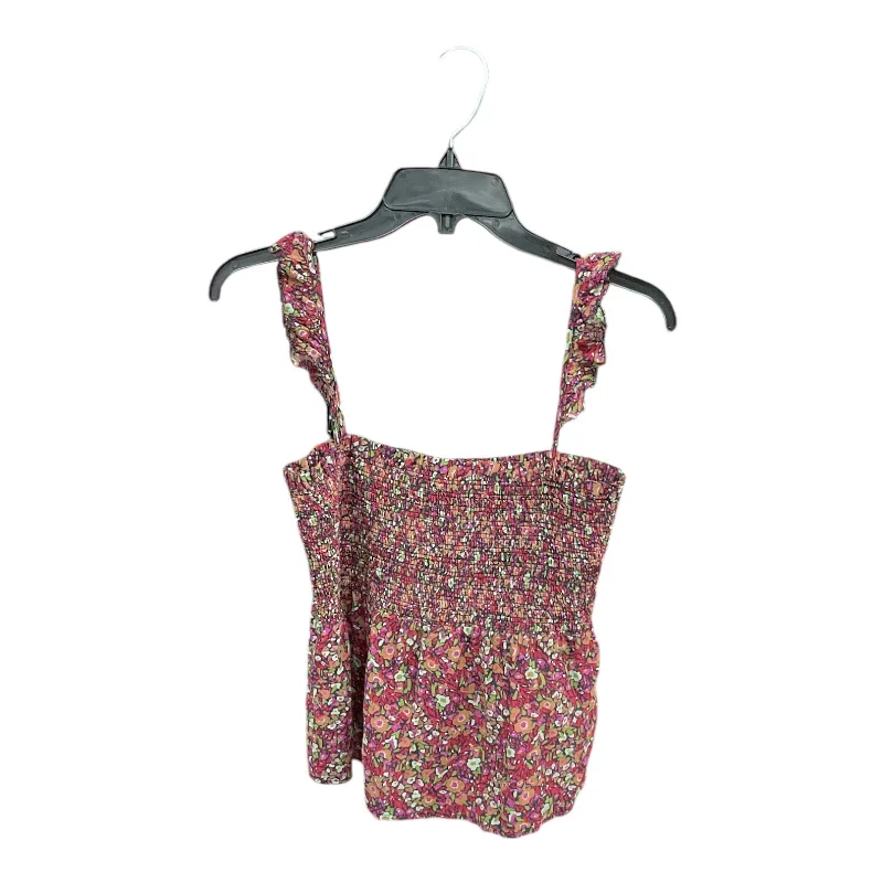 women's tops for those who value both quality and affordabilityTop Sleeveless By Cma In Floral Print, Size: S