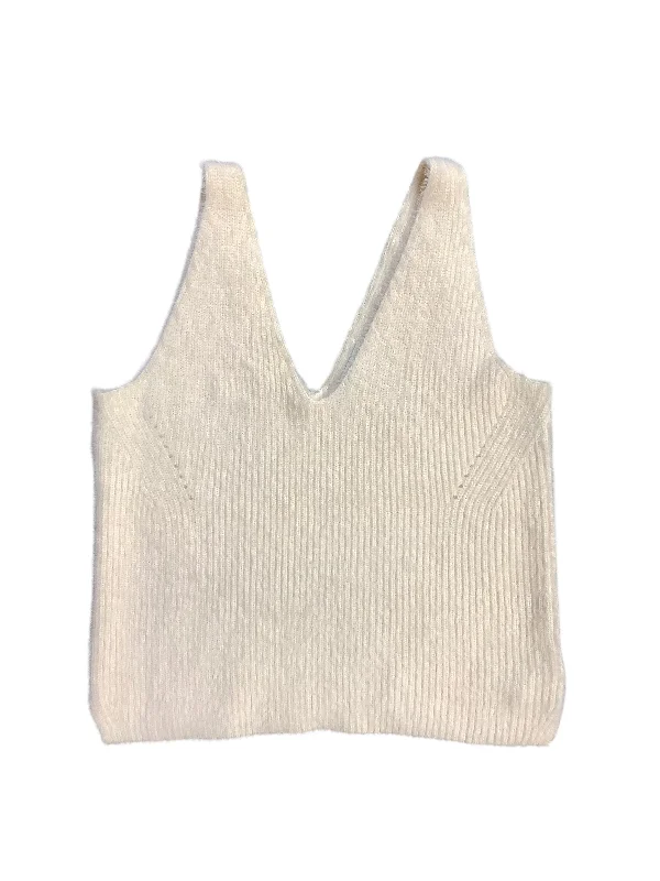 women's tops for those who love bold and vibrant colorsTop Sleeveless By Cmb In Cream, Size: Xs