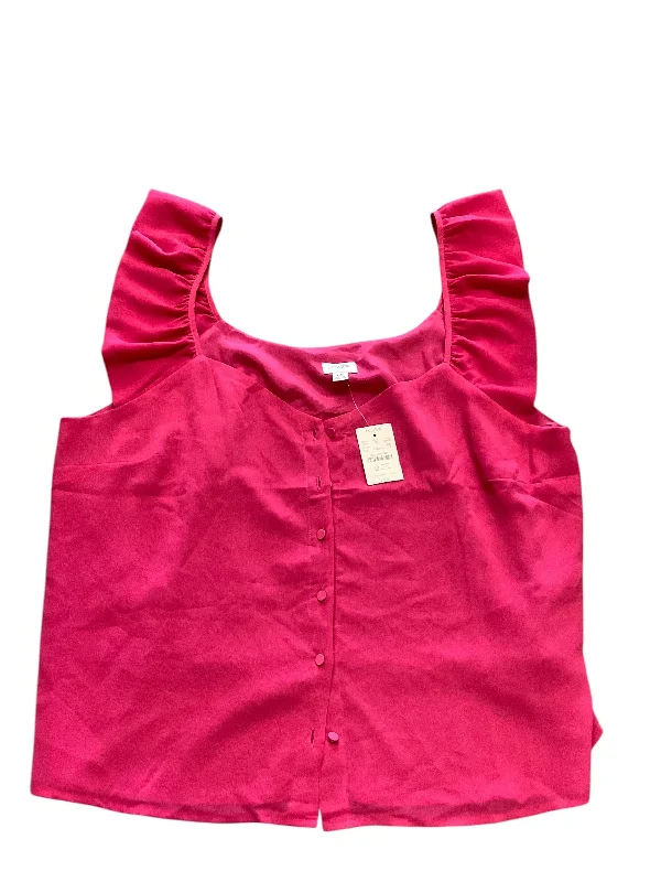 women's tops for minimalist aestheticsTop Sleeveless By J. Crew In Pink, Size: 16