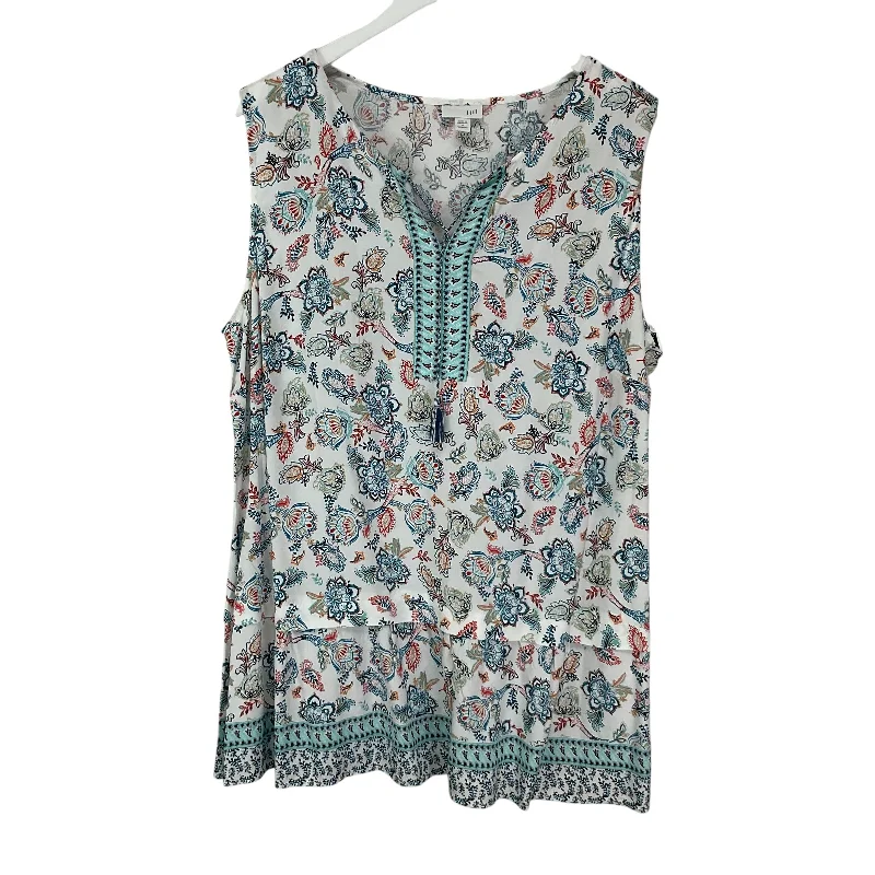 women's tops for those who want to create outfits that reflect their personal style and sense of fashionTop Sleeveless By J. Jill In Multi-colored, Size: Xl