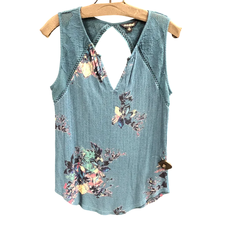 women's tops for those who want to add a bit of flair and personality to their looksTop Sleeveless By Lucky Brand In Blue, Size: M