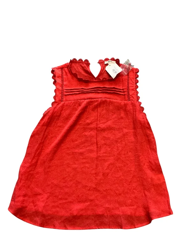 women's tops for boho-chic stylesTop Sleeveless By Mine In Red, Size: L