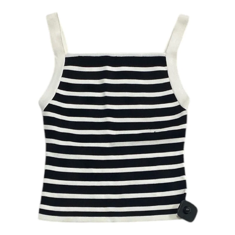 women's tops for those who want to stay on top of the latest fashion trends and wear pieces that are both stylish and on-trendTop Sleeveless By Mustard Seed In Black & White, Size: S