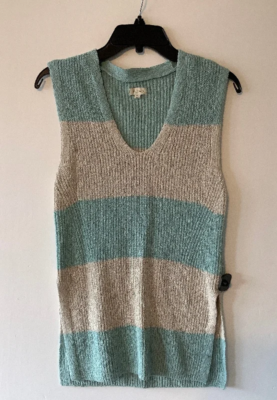 women's tops for relaxed weekendsTop Sleeveless By Pilcro In Blue & Cream, Size: Xs