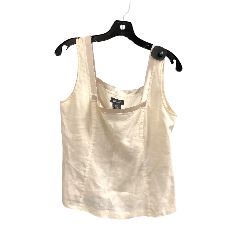 women's tops for those who want to stay cool and chic during warmer weatherTop Sleeveless By Willi Smith In Cream, Size: L