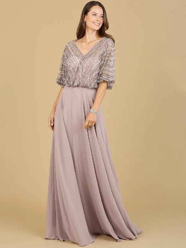 gown dress size chartsLara Dresses 29187 A-line Chiffon Formal Dress