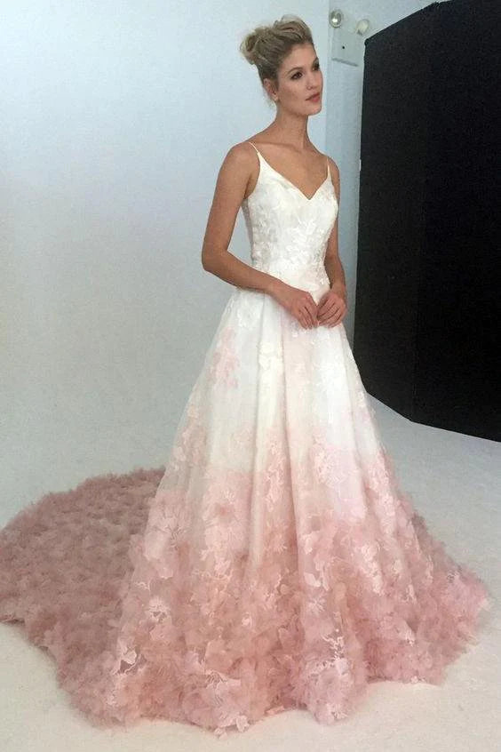 luxury prom dressesA Line White Sexy Beautiful Prom Dresses For Teens Long Lace Prom Dresses